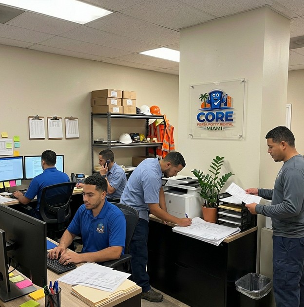 Core Porta Potty Rental Miami team